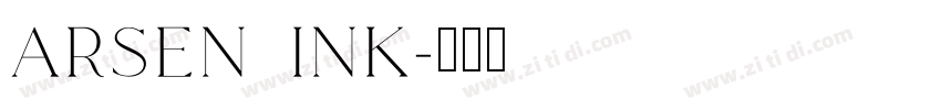 Arsen Ink字体转换